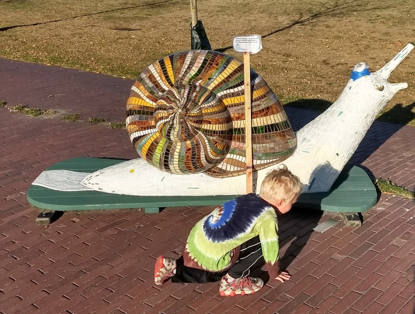 at the Shoreline statue park